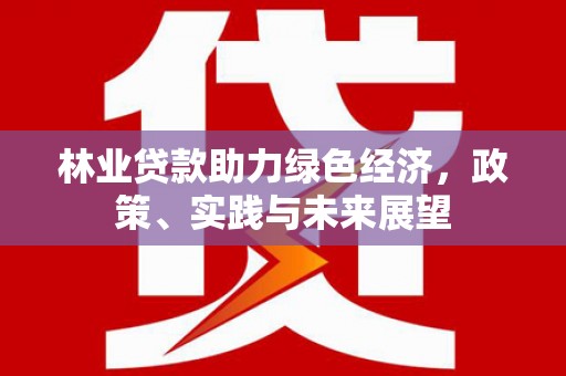 工农林业贷款助力绿色经济，政策、实践与未来展望