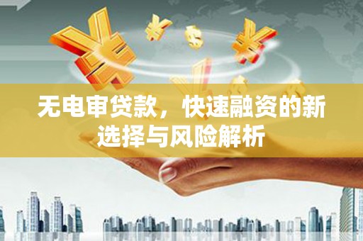 工农无电审贷款，快速融资的新选择与风险解析
