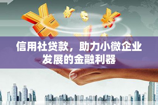 工农信用社贷款，助力小微企业发展的金融利器