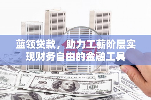 工农蓝领贷款，助力工薪阶层实现财务自由的金融工具