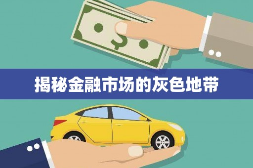 工农揭秘金融市场的灰色地带